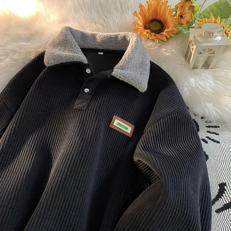 Corduroy Lambwool Pullover